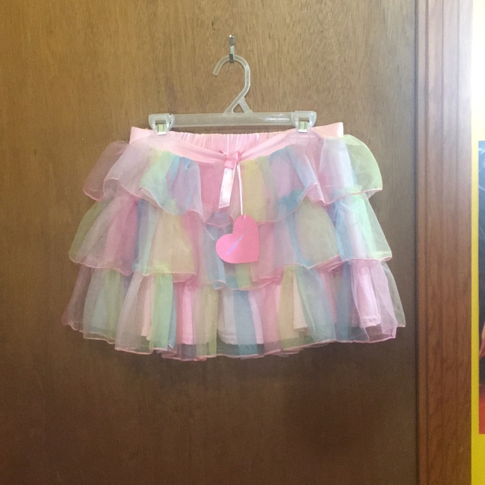 🌟Sold🌟  Sugar Thrillz Pastel Layered Tulle Mini